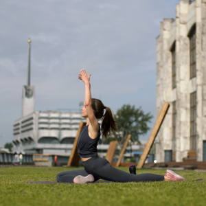 Woman Stretching After Workout