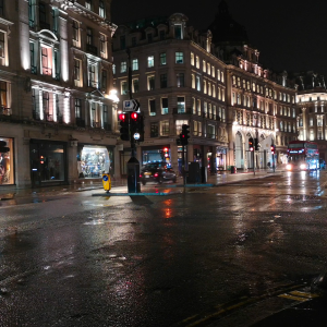 Street Traffic with City Buildings